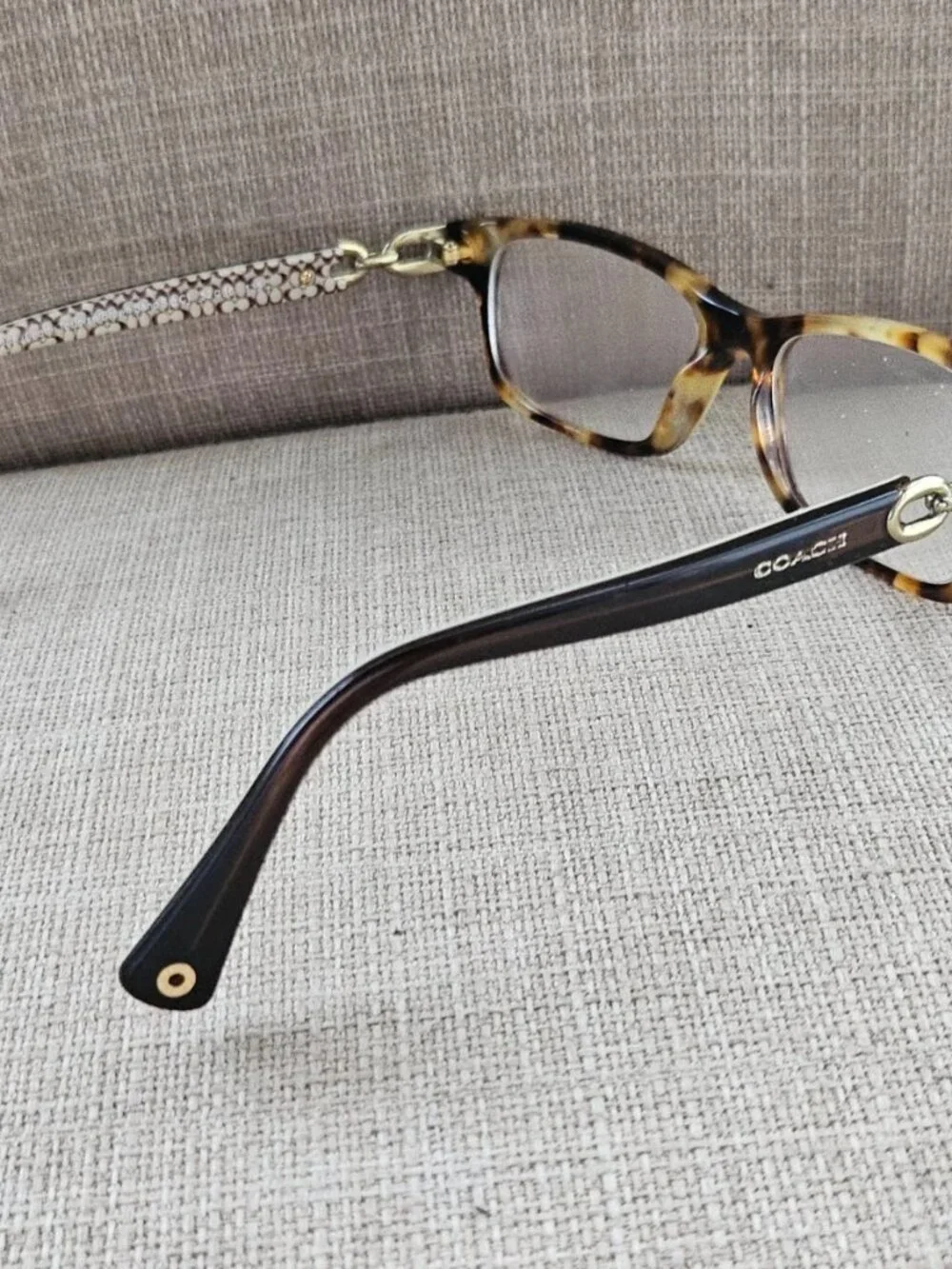 Coach Eyeglasses Frame Spotty Tortoise/ Brown Sand Sig C HC6052 Fannie Glasses